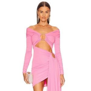 Michael Costello x REVOLVE Kurt Mini Dress in Pink